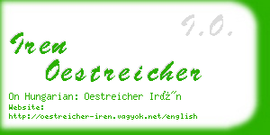 iren oestreicher business card